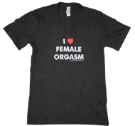 I heart female orgasm tshirts