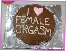 I Heart Female Orgasm cake